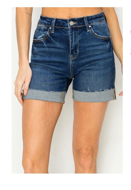 Risen Roll With It Cuffed Denim Shorts