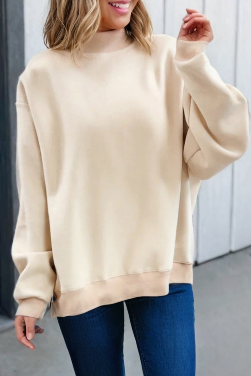 LAS Oversize Drop Shoulder Reversible Sweatshirt (S-XL)