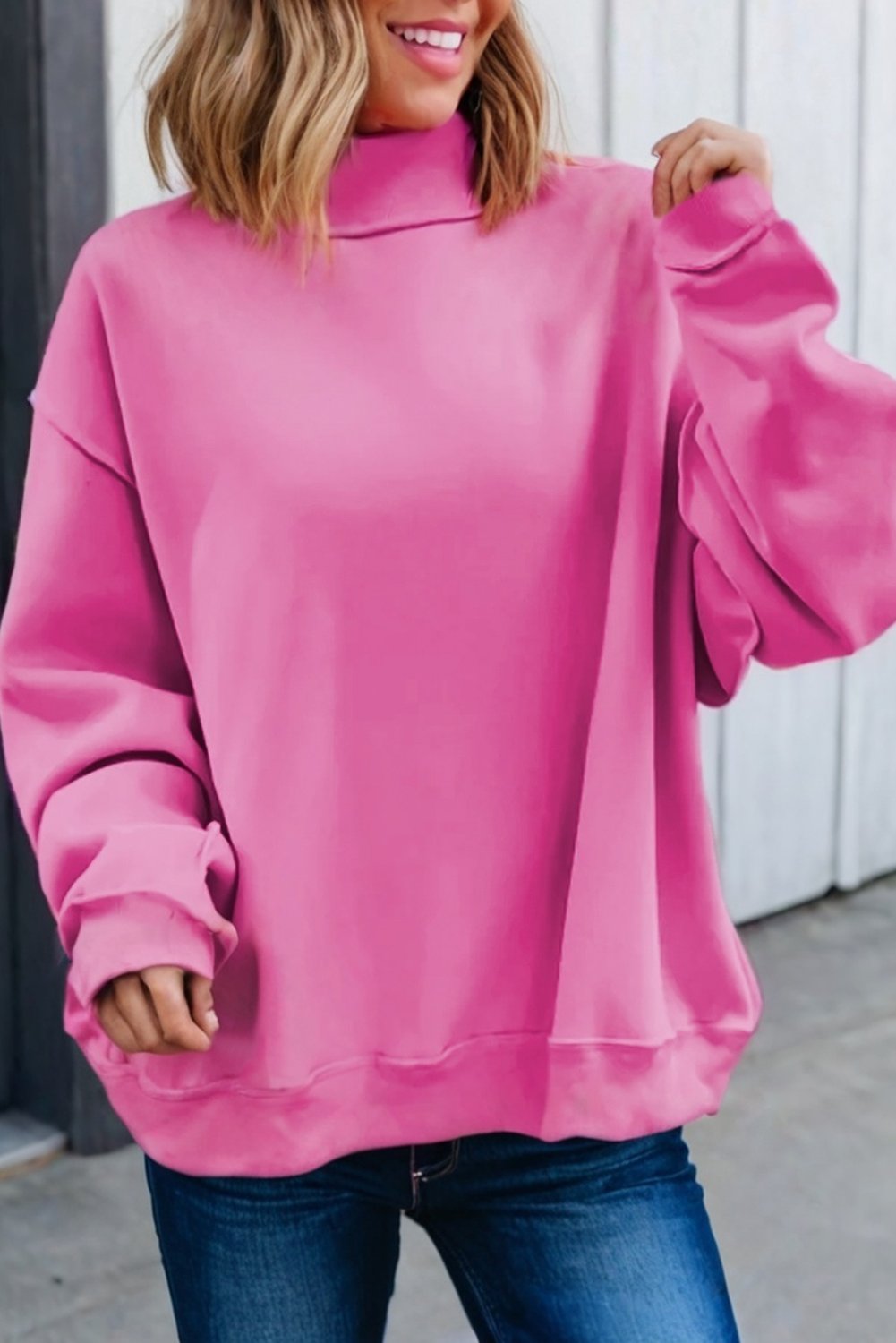 LAS Oversize Drop Shoulder Reversible Sweatshirt (S-XL)